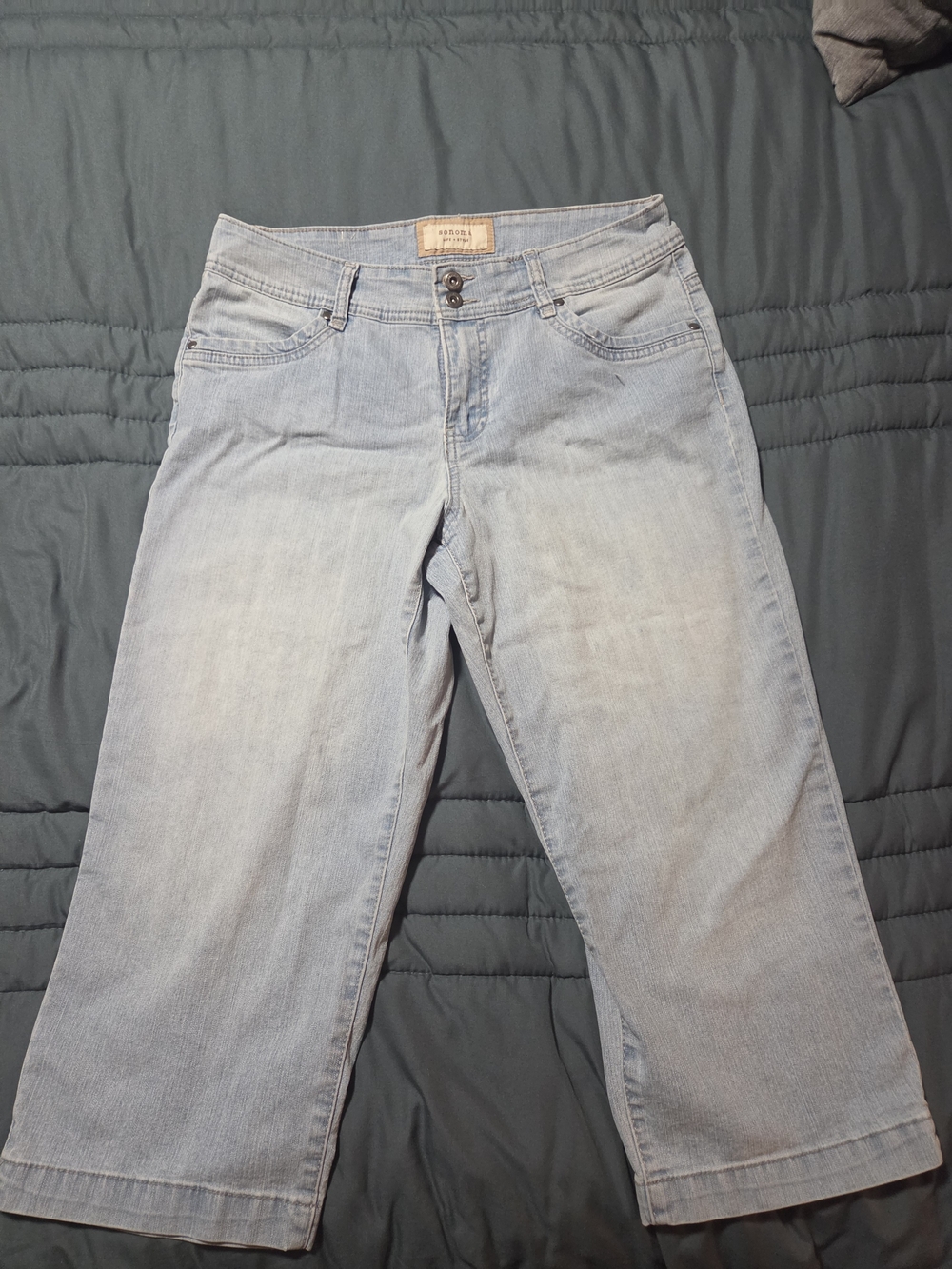 Sonoma Light Blue Cropped Jeans - Women's Ankle Capris